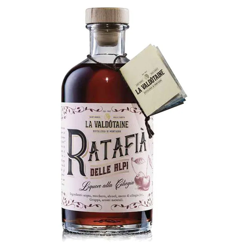 Ratafià of the Alps Liqueur with cherry La Valdotaine