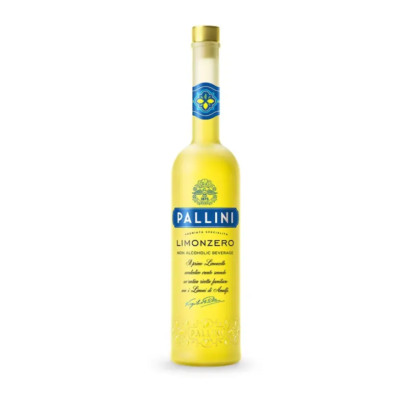 Pallini Limonzero Analcolico | Limoncello Zero Alcol Mediterraneo